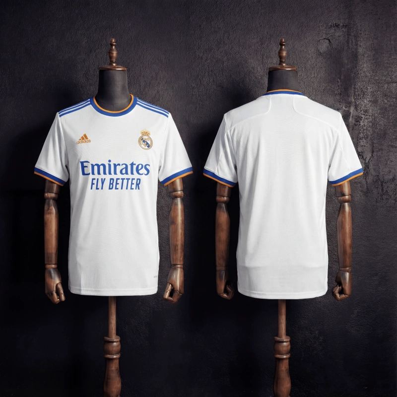 Retro Real Madrid Home 2021/22 Season Football Jersey Sports Shirt