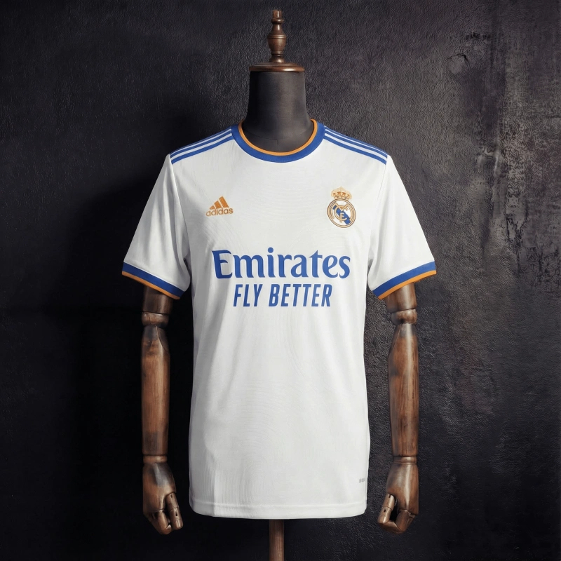 Retro Real Madrid Home 2021/22 Season Football Jersey Sports Shirt
