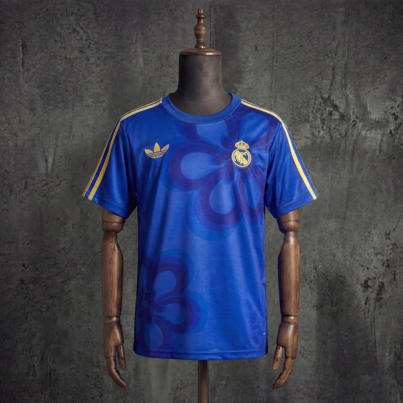 Real Madrid 2025/2026 Cultural Story - Blue Kids Kit Jersey SIZE 16-28