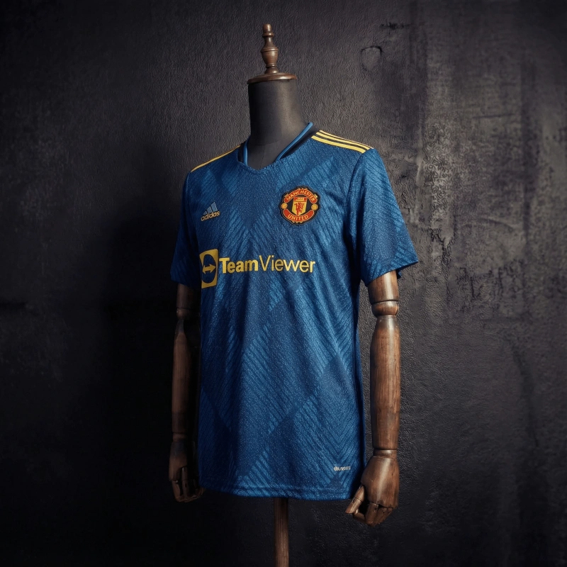 Retro Manchester United Third Away 2021/22 Season Football Jersey Sports Shirt