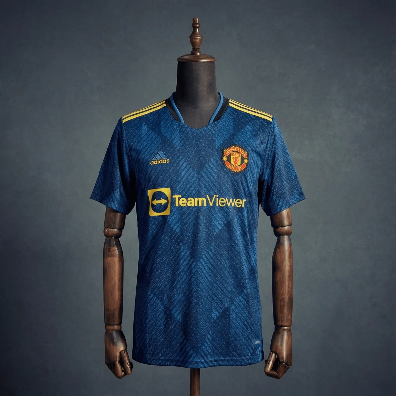 Retro Manchester United Third Away 2021/22 Season Football Jersey Sports Shirt