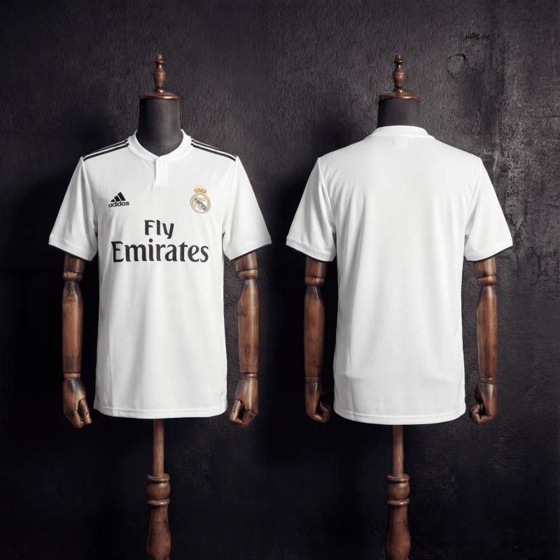 Retro Real Madrid Home 2018/19 Season Football Jersey Sports Shirt
