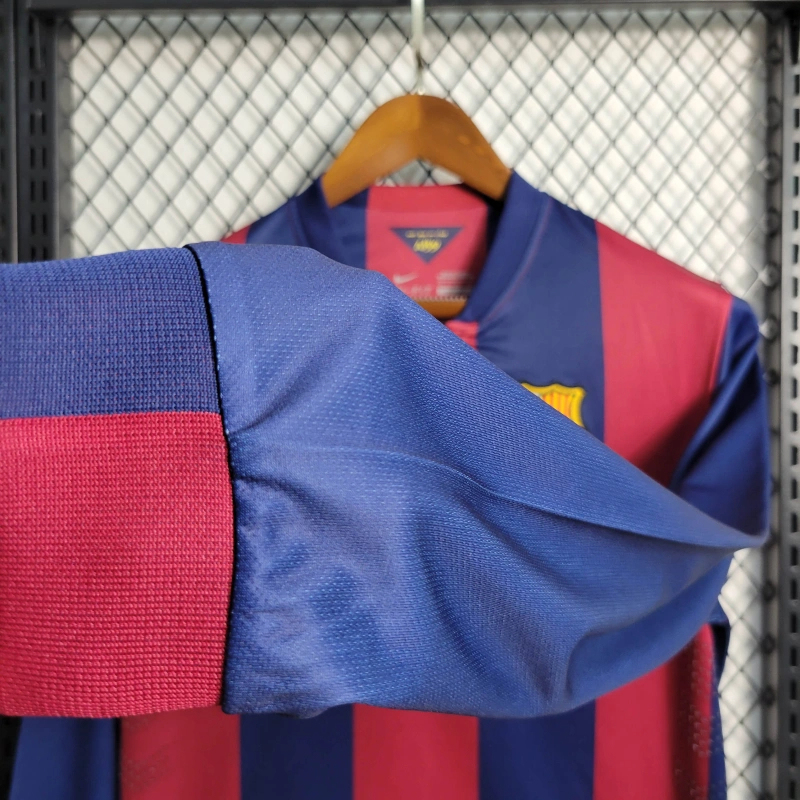 Retro14/15 Barcelona Home Long Sleeve Size S-XXL