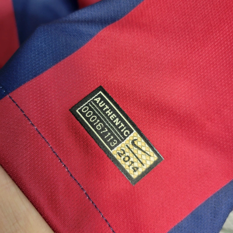 Retro14/15 Barcelona Home Long Sleeve Size S-XXL