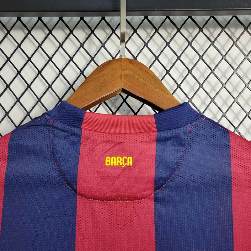 Retro14/15 Barcelona Home Long Sleeve Size S-XXL
