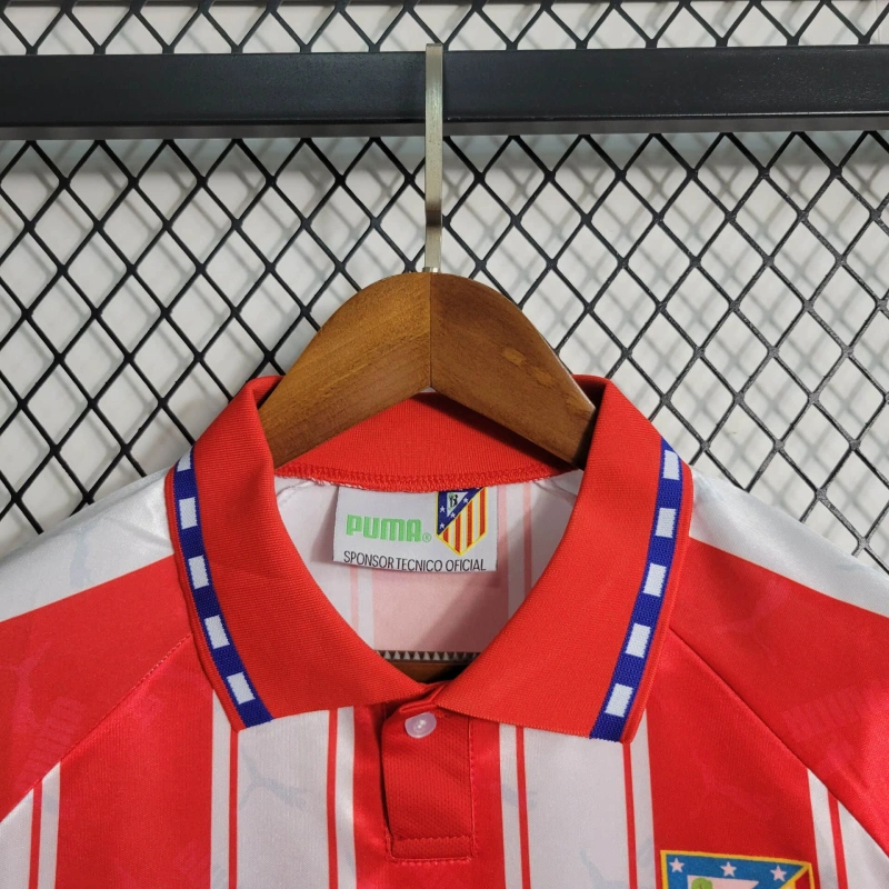 Retro 95/96 Atletico Madrid Home Size S-XXL