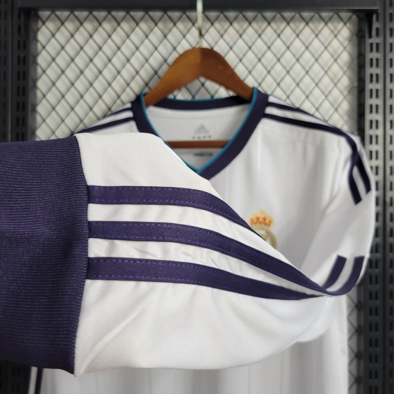 Retro Long Sleeve Retro 12/13 Real Madrid home S-XXL