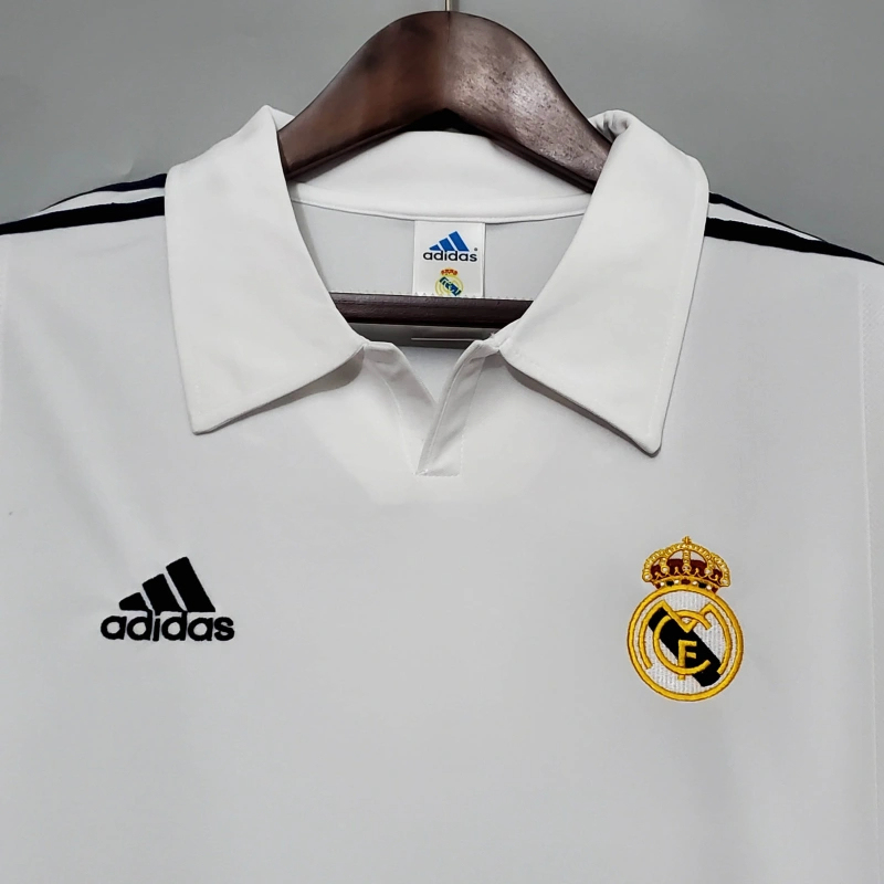 Retro long sleeve 2002 Real Madrid home S-XXL