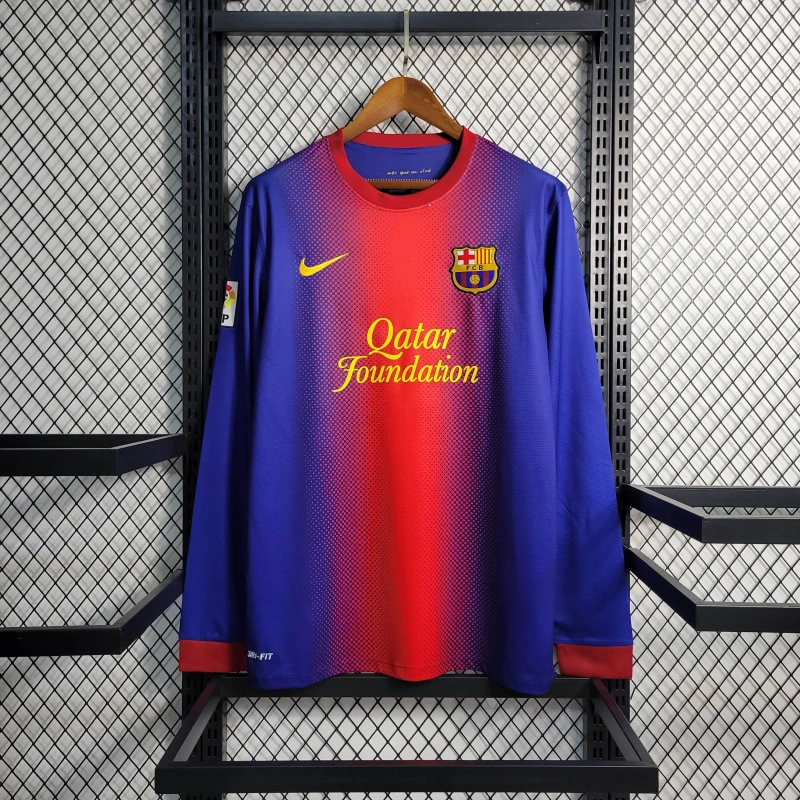 Retro long sleeve Barcelona 12/13 home S-XXL