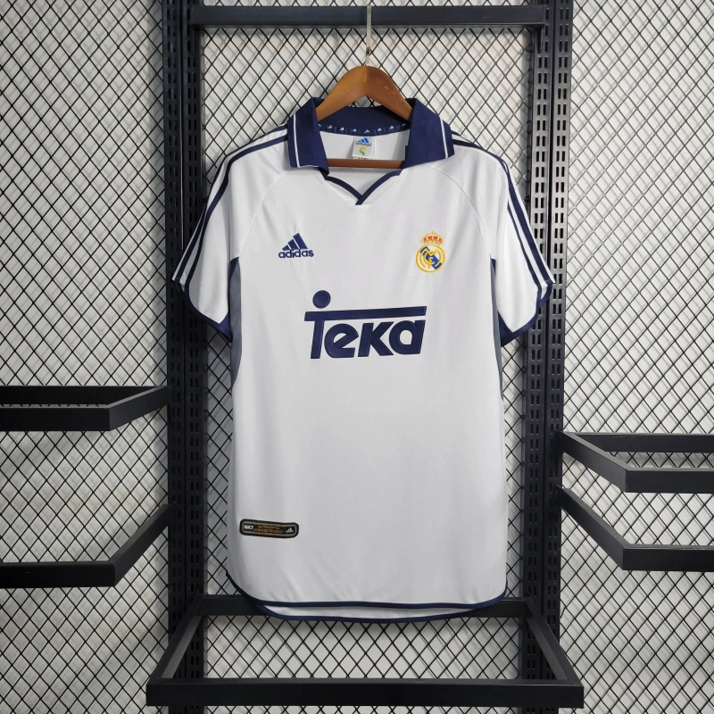 Retro 00/01 Real Madrid Home Size S-XXL