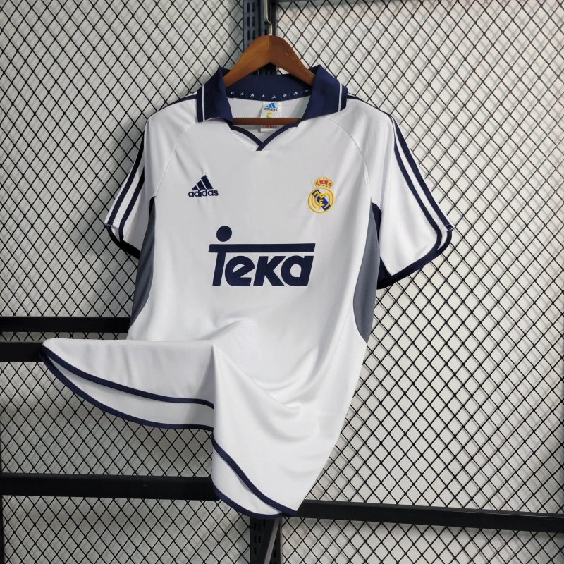 Retro 00/01 Real Madrid Home Size S-XXL