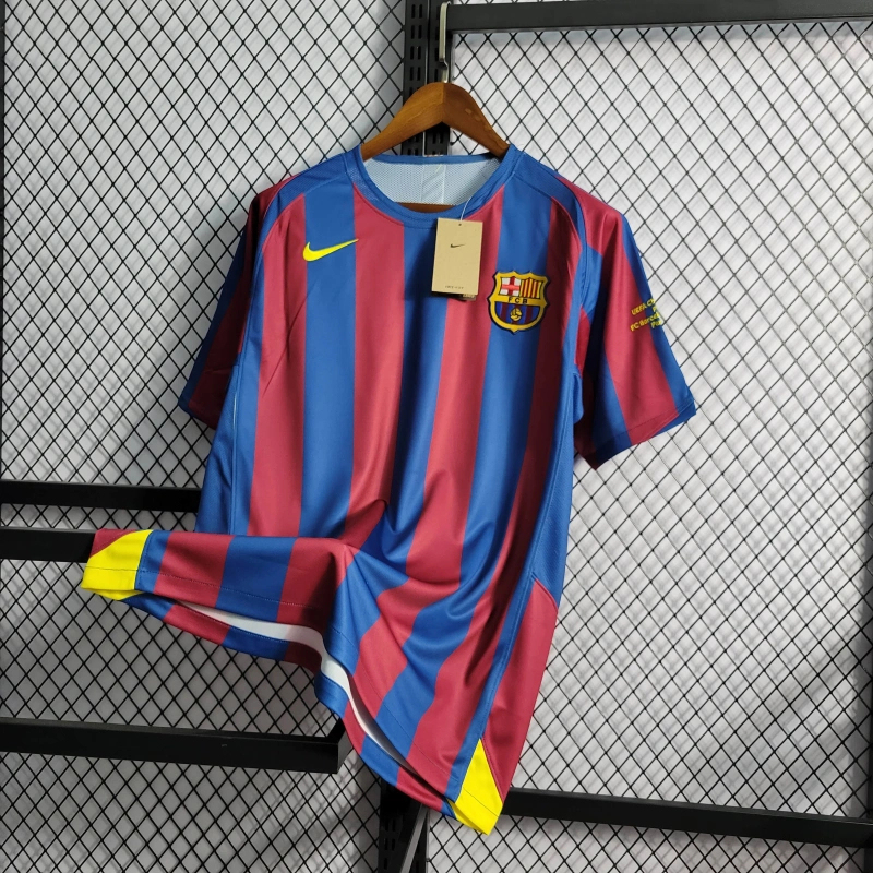 Retro 2006 Barcelona home  Football team shirt Jersey Sports shirt