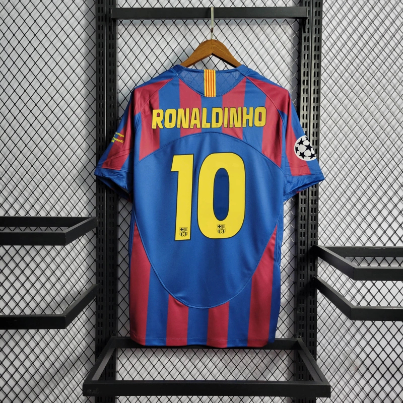 Retro 2006 Barcelona home  Football team shirt Jersey Sports shirt