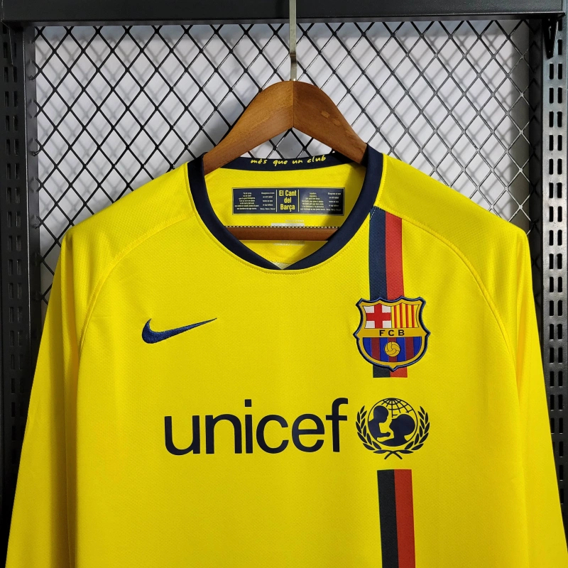 Retro 08/09 Barcelona Away Long Sleeve Size S-XXL
