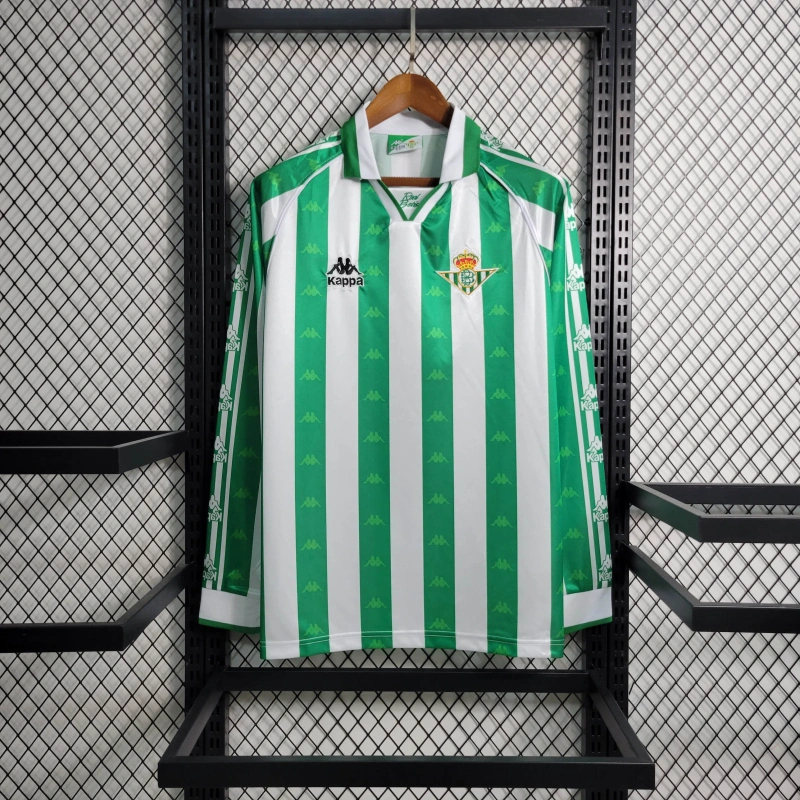 Retro 95/97 Real Betis Home Long Sleeve Size S-XXL