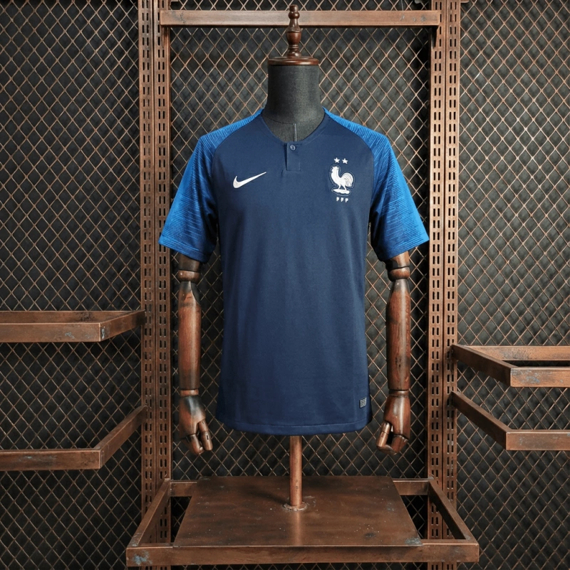 Retro France Home 2018 Season Football Jersey Sports Shirt