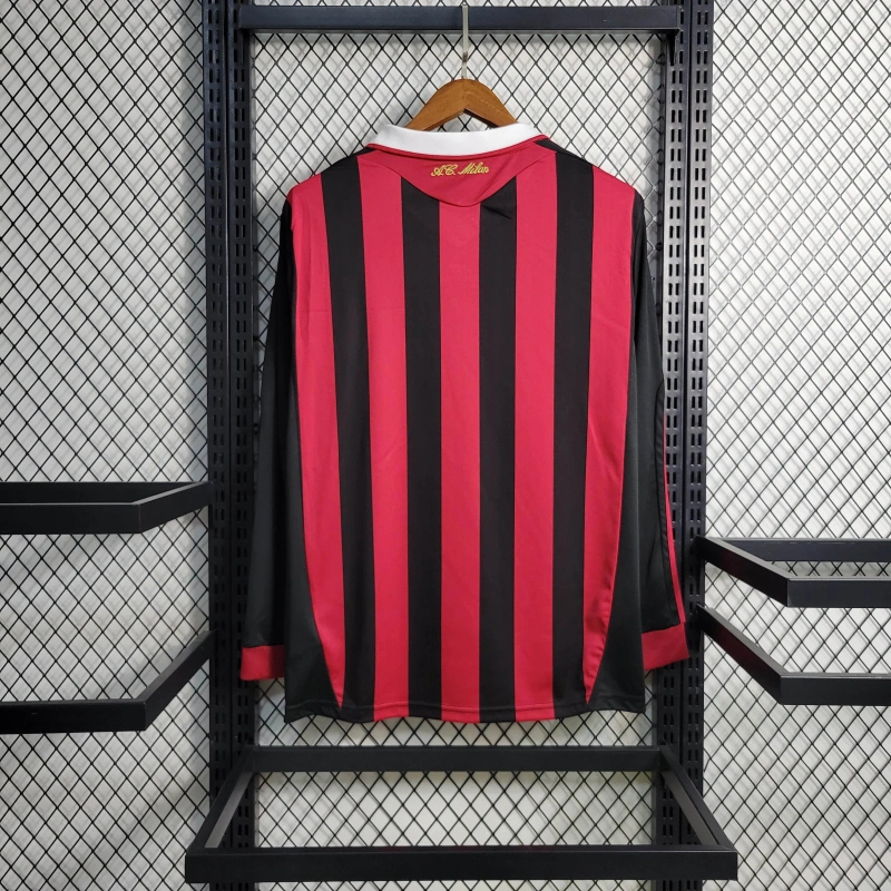 Retro Long Sleeve 2009/10 AC Milan Home Size S-XXL