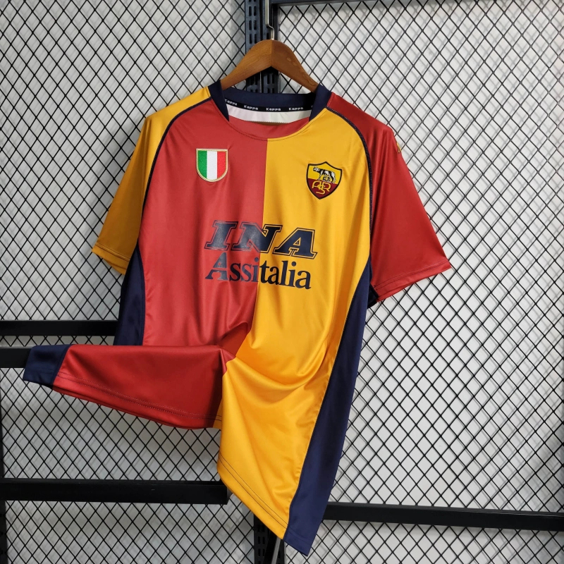 Retro AS Roma 2001/2002 Home Size S-XXL