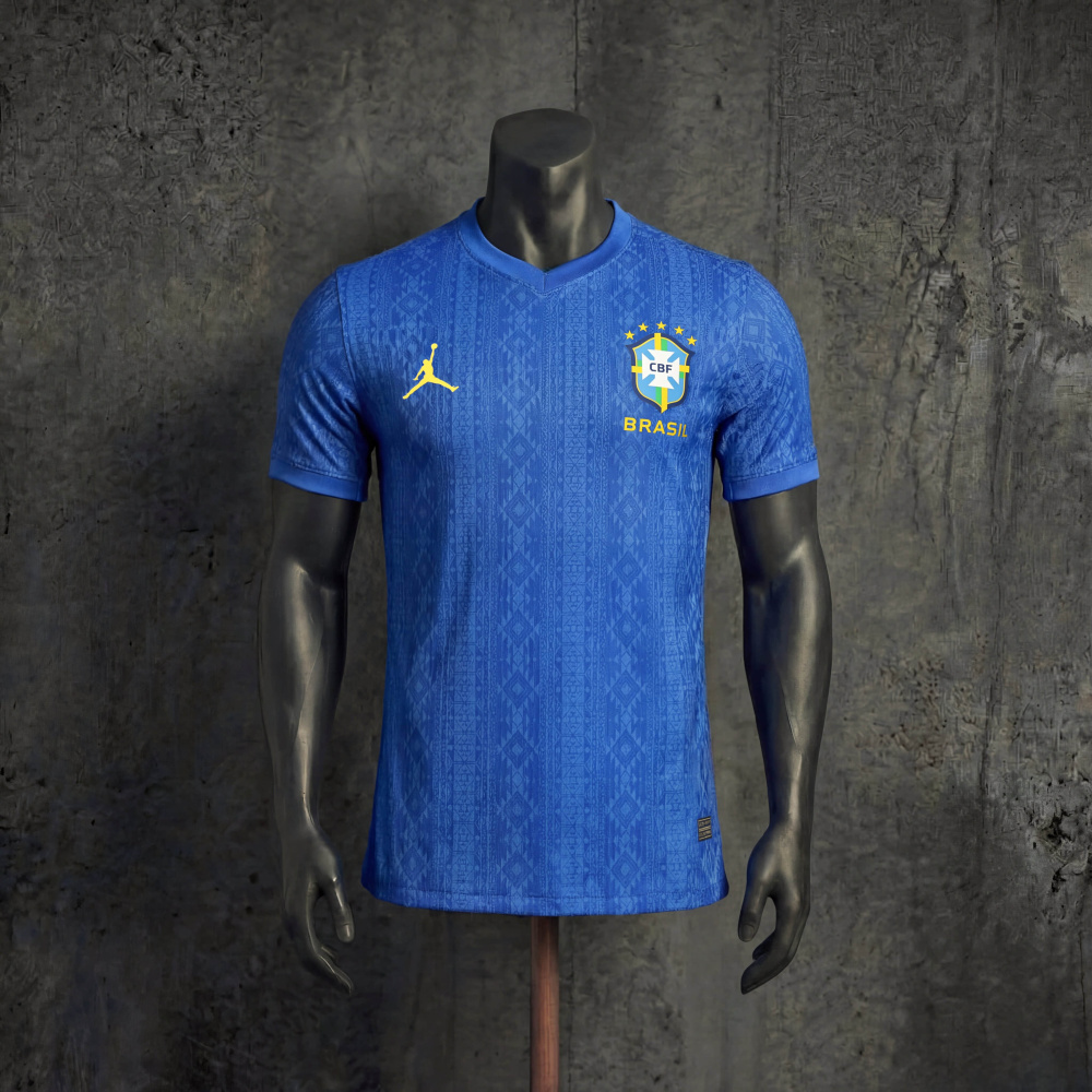 Player Brazil Blue Special Edition 2026 Jersey Sizes S-XXL