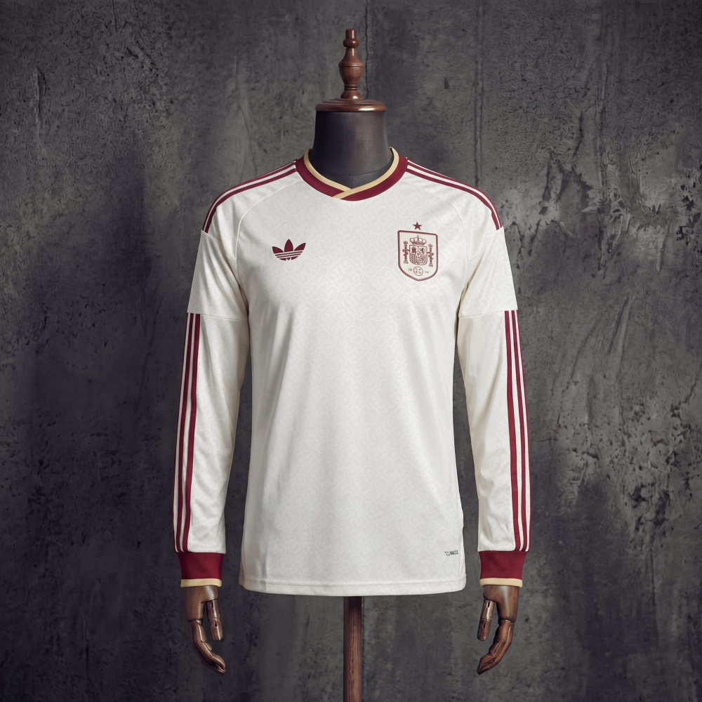 Spain away FIFA World Cup 2026 jersey long sleeve sizes S-4XL