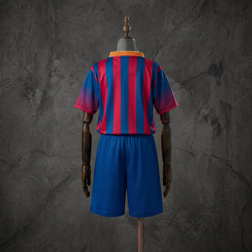 Retro Kids Kit Barcelona 13-14 Home Jersey Size 16-28