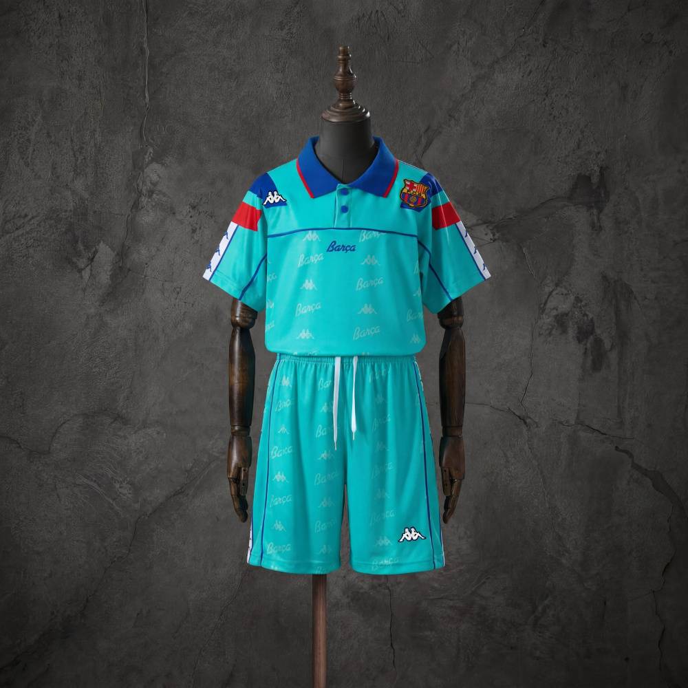 Retro Kids Kit Barcelona 92-95 Away Jersey Size 16-28
