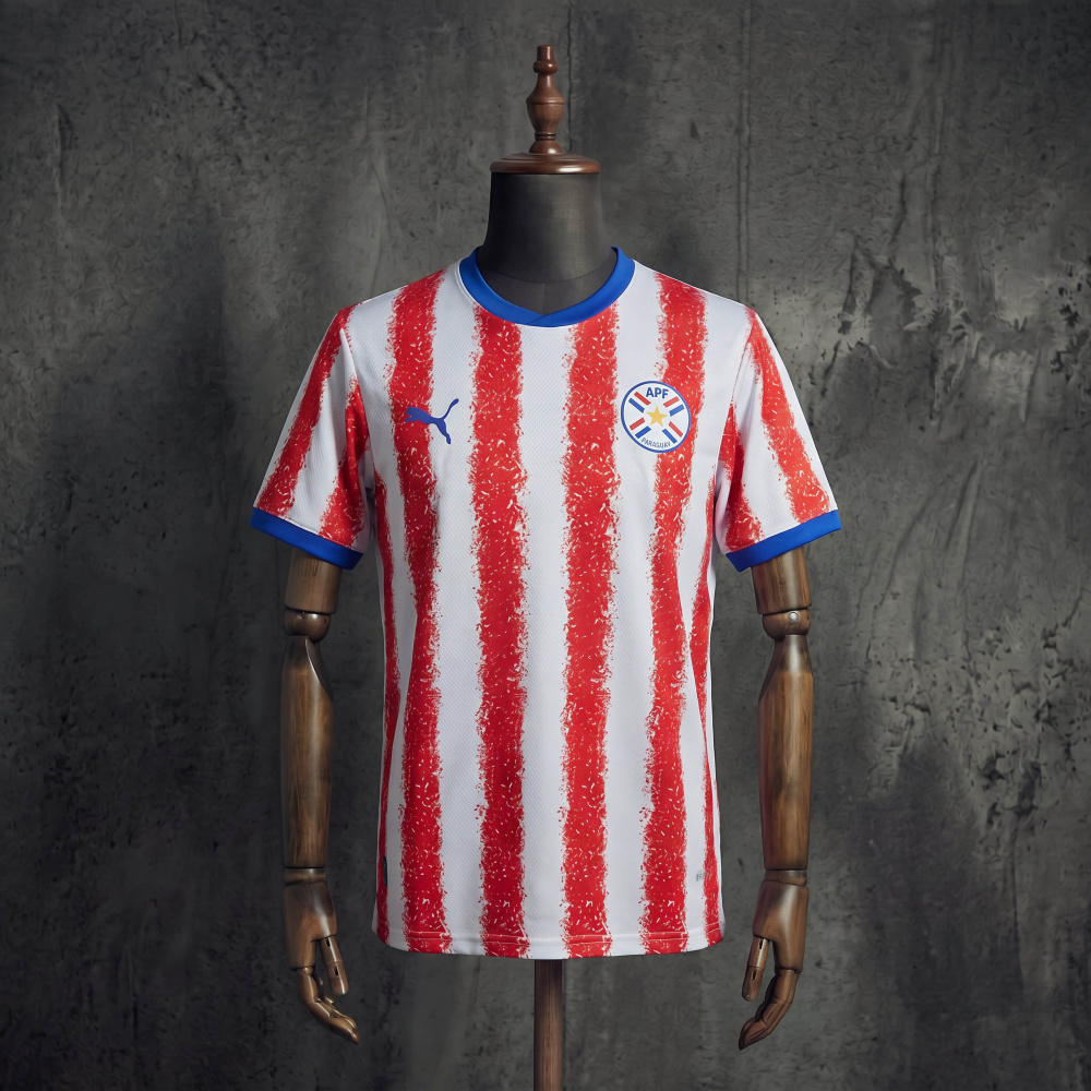 Paraguay Home FIFA World Cup 2026 Jersey Sizes S-XXL