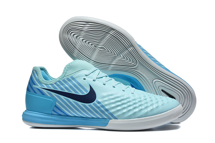 Nike Ghost II Indoor Flat Soccer Shoes with MD Sole and Long-Wave Sole