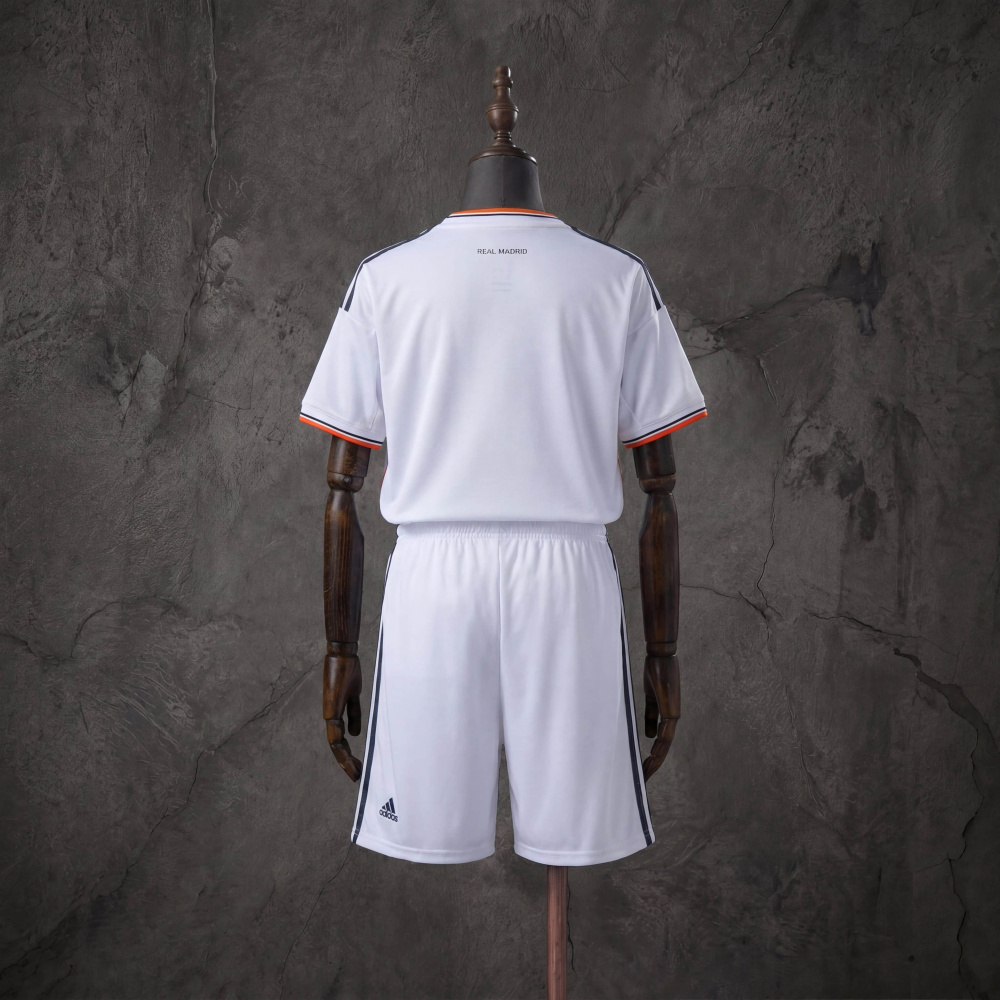 Retro Kids Kit Real Madrid 13-14 Home Jersey Size 16-28