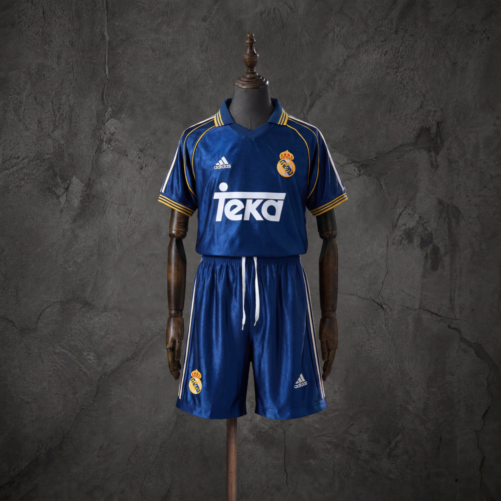 Retro Kids Kit Real Madrid 98-00 Third Away Jersey SIZE 16-28
