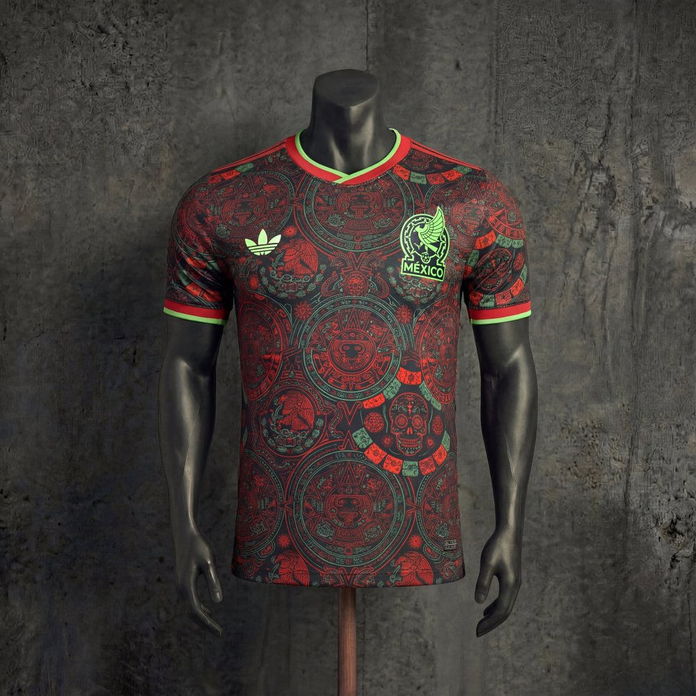 Player Mexico cultural elements 2026 Jersey Sizes S-3XL