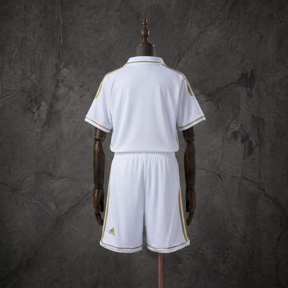 Retro Kids Kit Real Madrid 11-12 Home Jersey Size 16-28