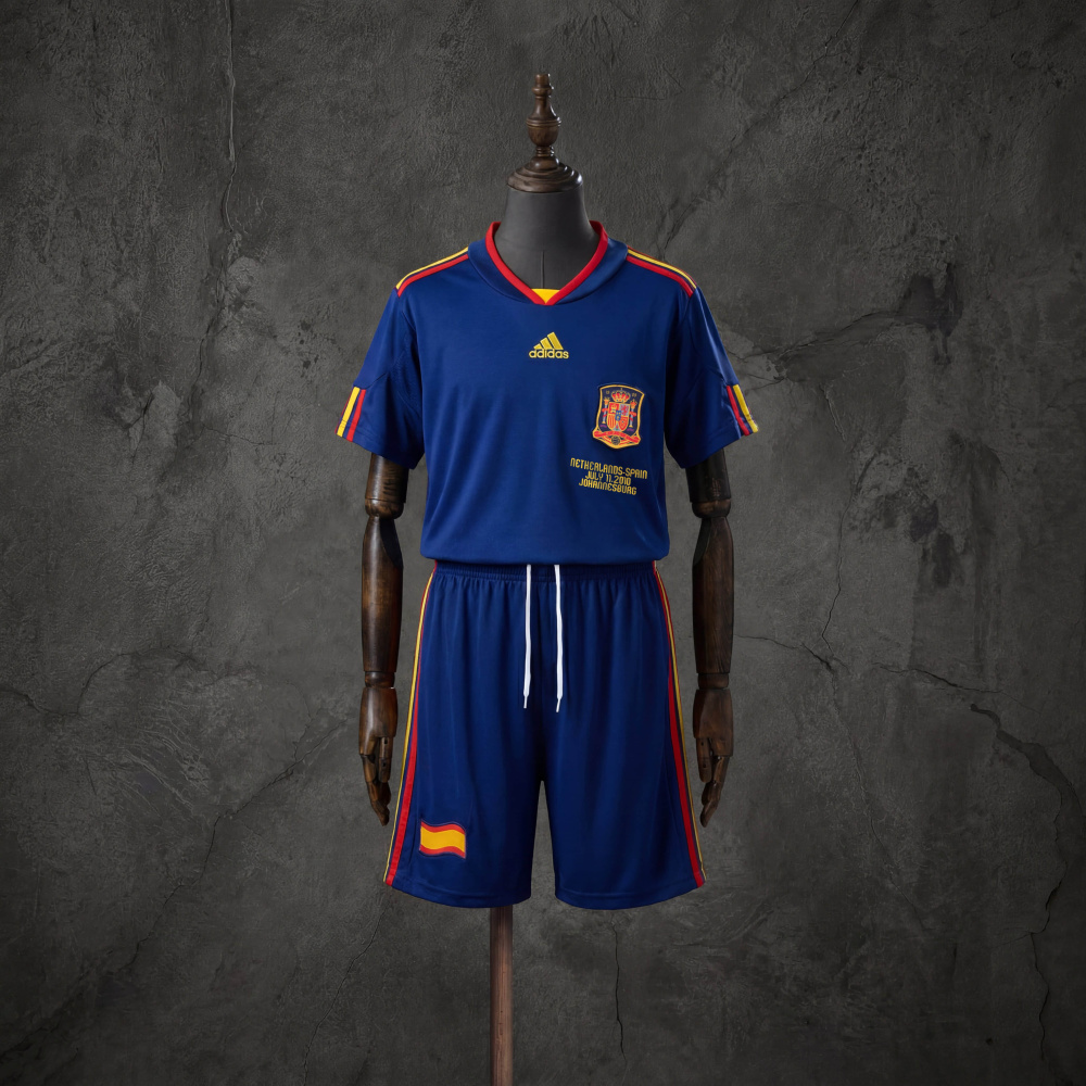 Retro Kids Kit Spain 2010 Away Jersey SIZE 16-28