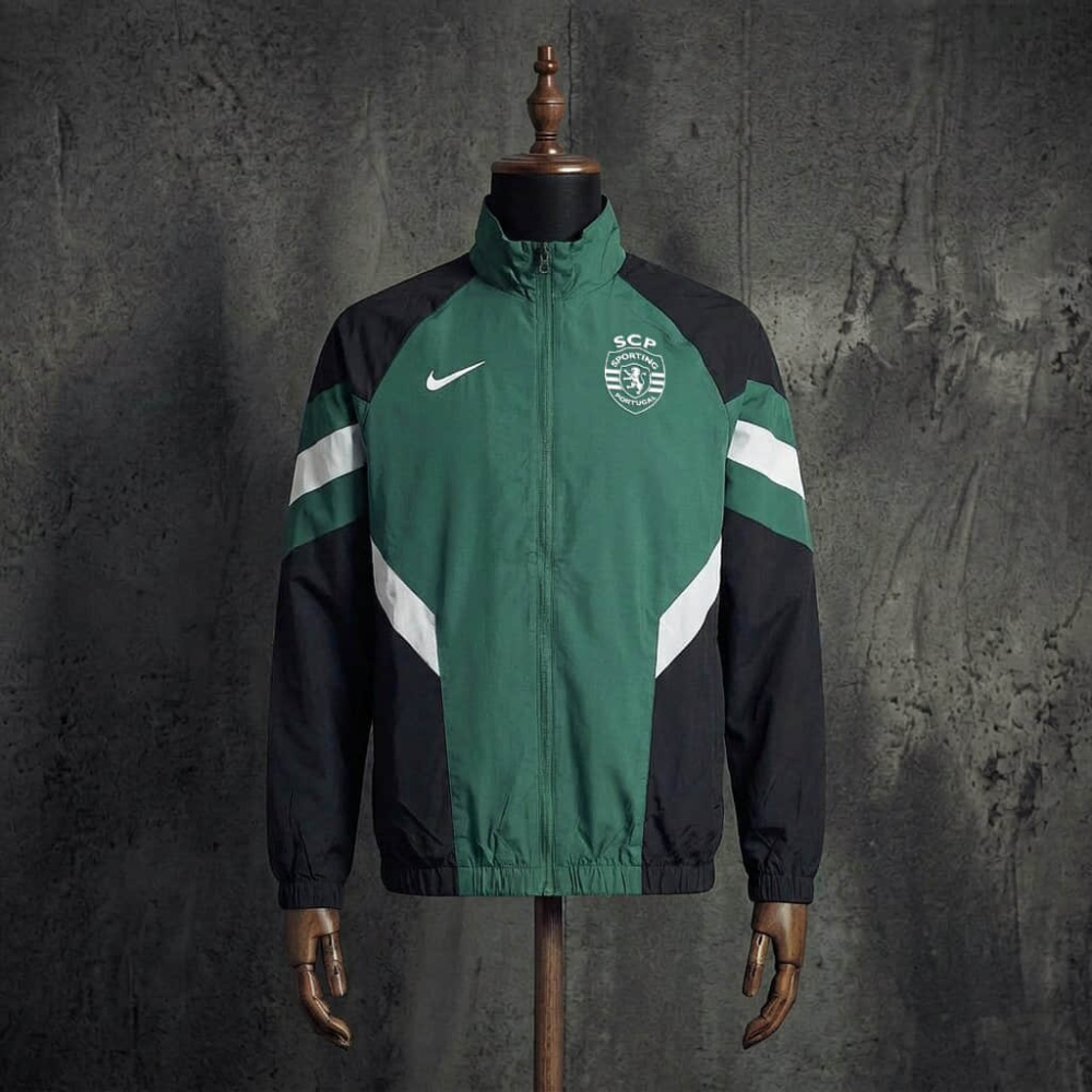 Sporting CP Green Black Nike Windbreaker Jacket Sizes S-XXL