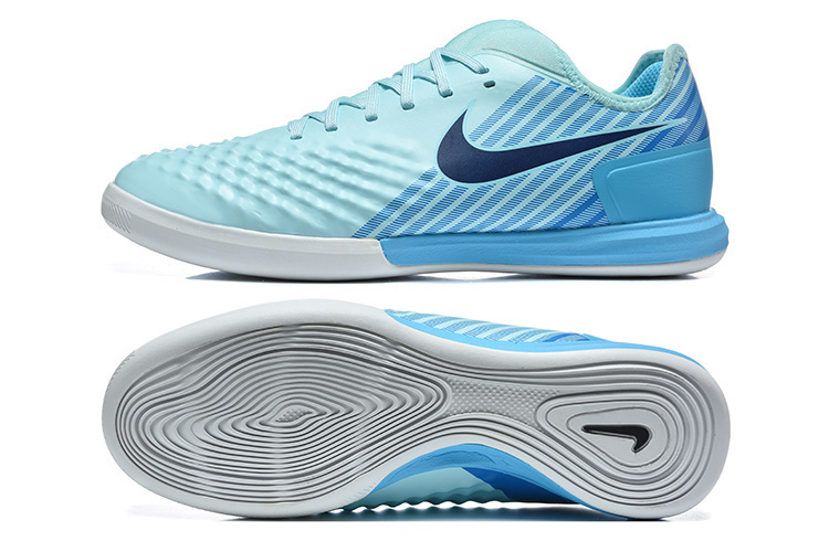 Nike Ghost II Indoor Flat Soccer Shoes with MD Sole and Long-Wave Sole