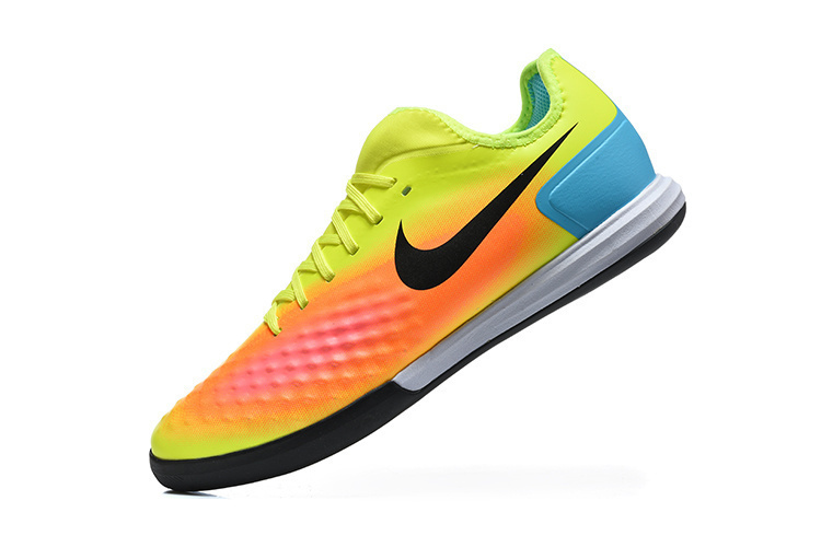 Nike Ghost II Indoor Flat Soccer Shoes with MD Sole and Long-Wave Sole