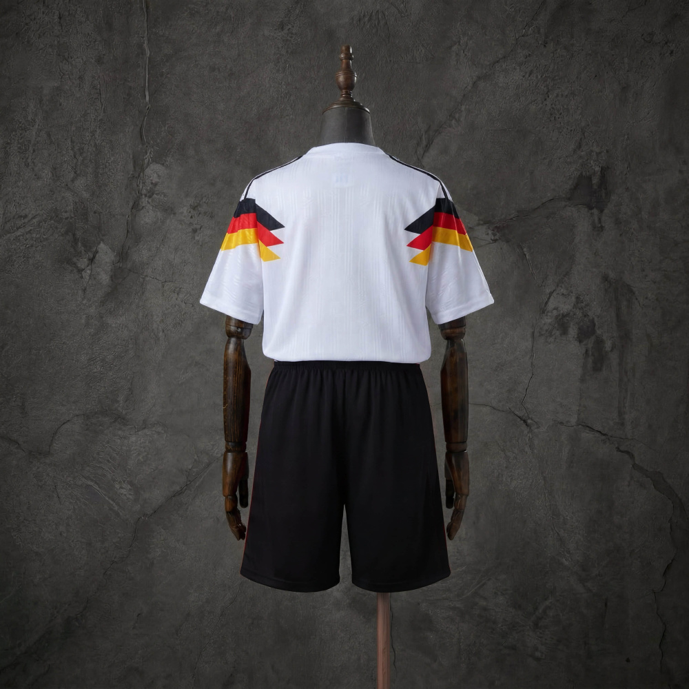 Retro Kids Kit Germany 1990 Home Jersey Size 16-28