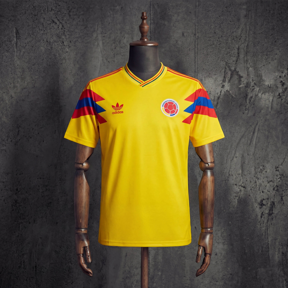 Retro Colombia Home 1990 Jersey Sizes S-XXL
