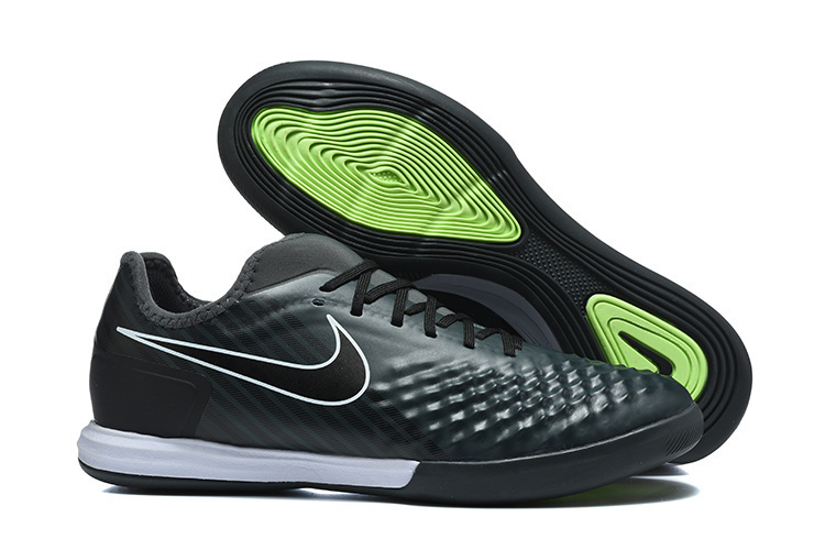 Nike Ghost II Indoor Flat Soccer Shoes with MD Sole and Long-Wave Sole