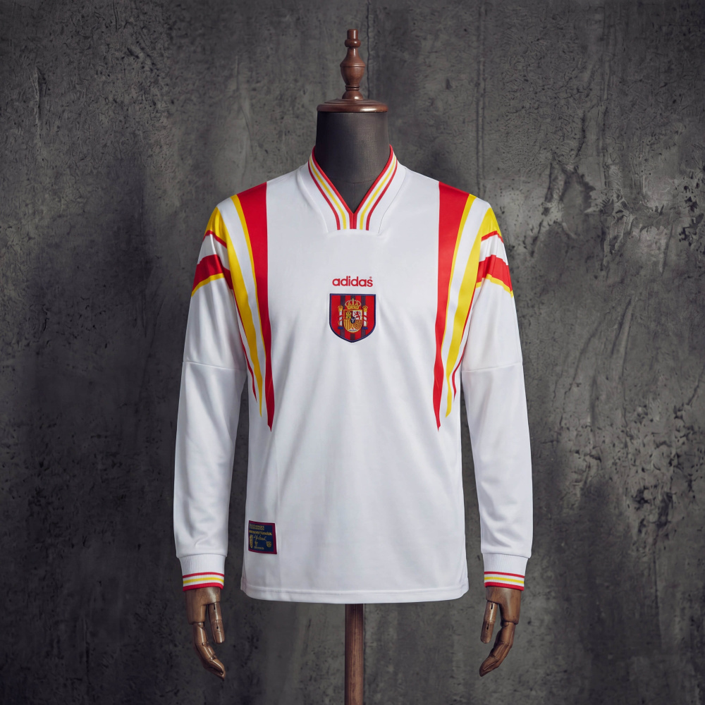 Retro Spain Away 1996 Long Sleeve Jersey S-XXL