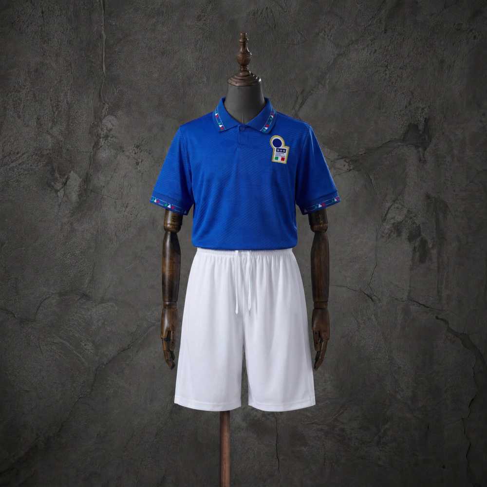 Retro Kids Kit Italy 1994 Home Jersey Size 16-28