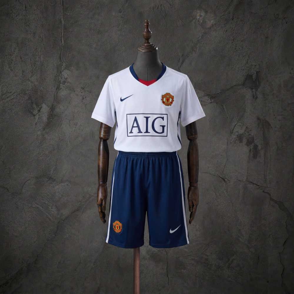 Retro Kids Kit Manchester United 08-09 Away (League Edition) Jersey Size 16-28