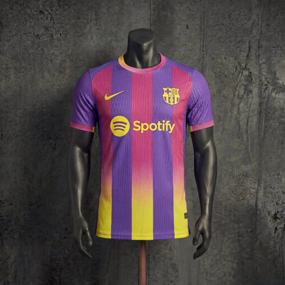 Player Barcelona Purple-Pink Gradient Theme 2026 Jersey Sizes S-XXL