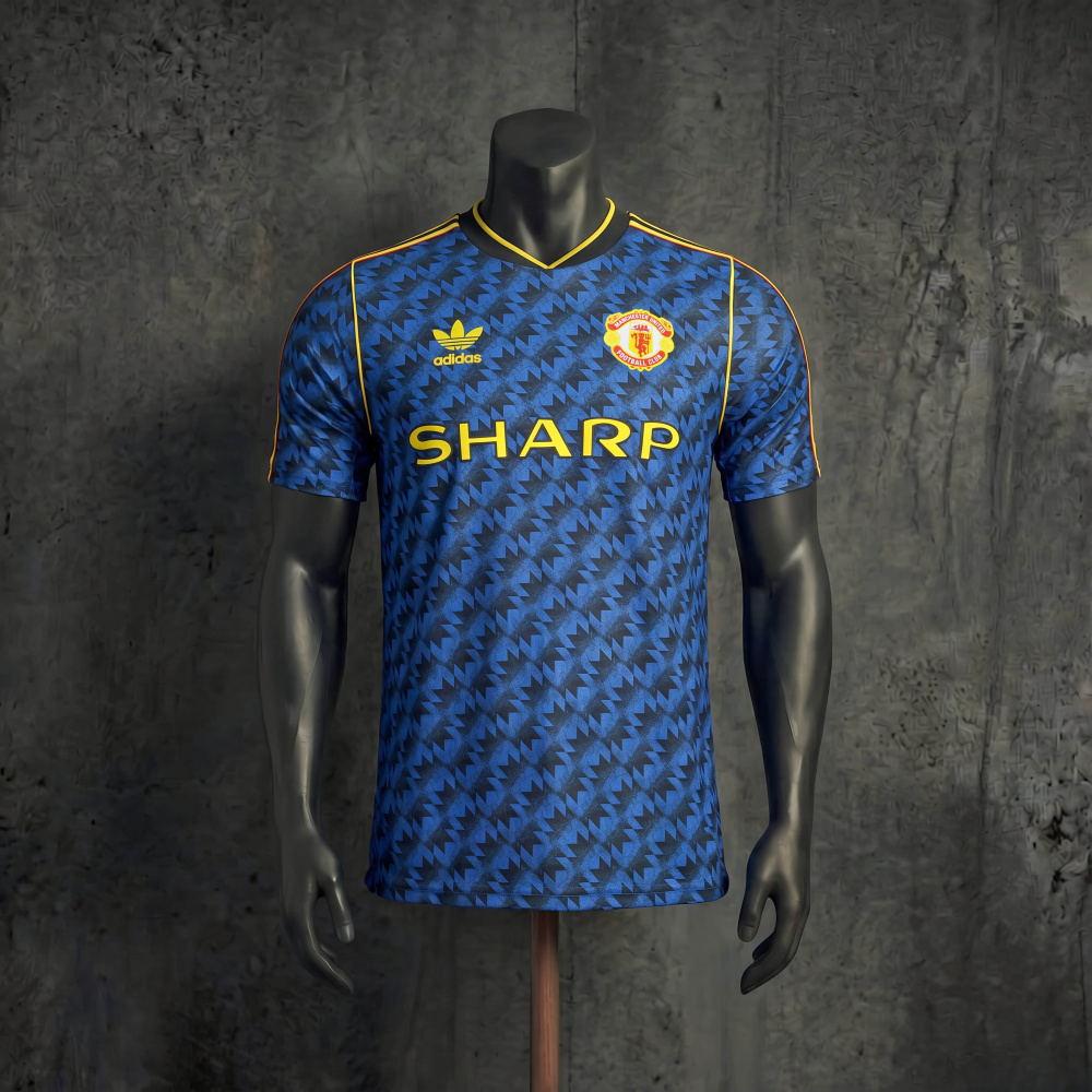 Player Version Manchester United 2026 Retro Casual Blue Jersey S-XXL