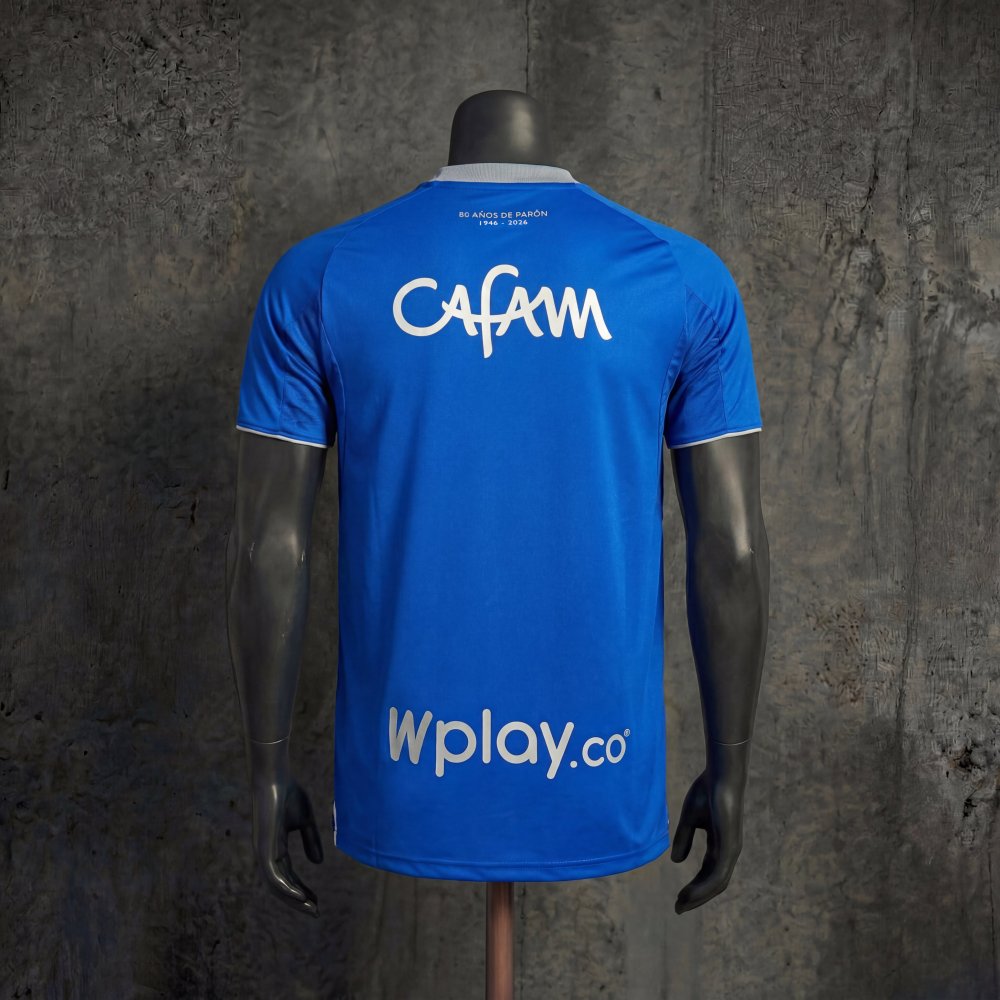 Player Millonarios Home 2026 Jersey Sizes S-XXL