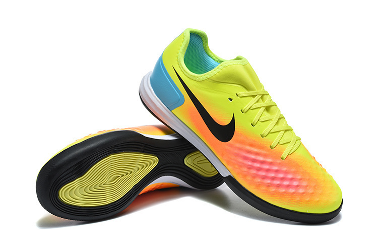 Nike Ghost II Indoor Flat Soccer Shoes with MD Sole and Long-Wave Sole