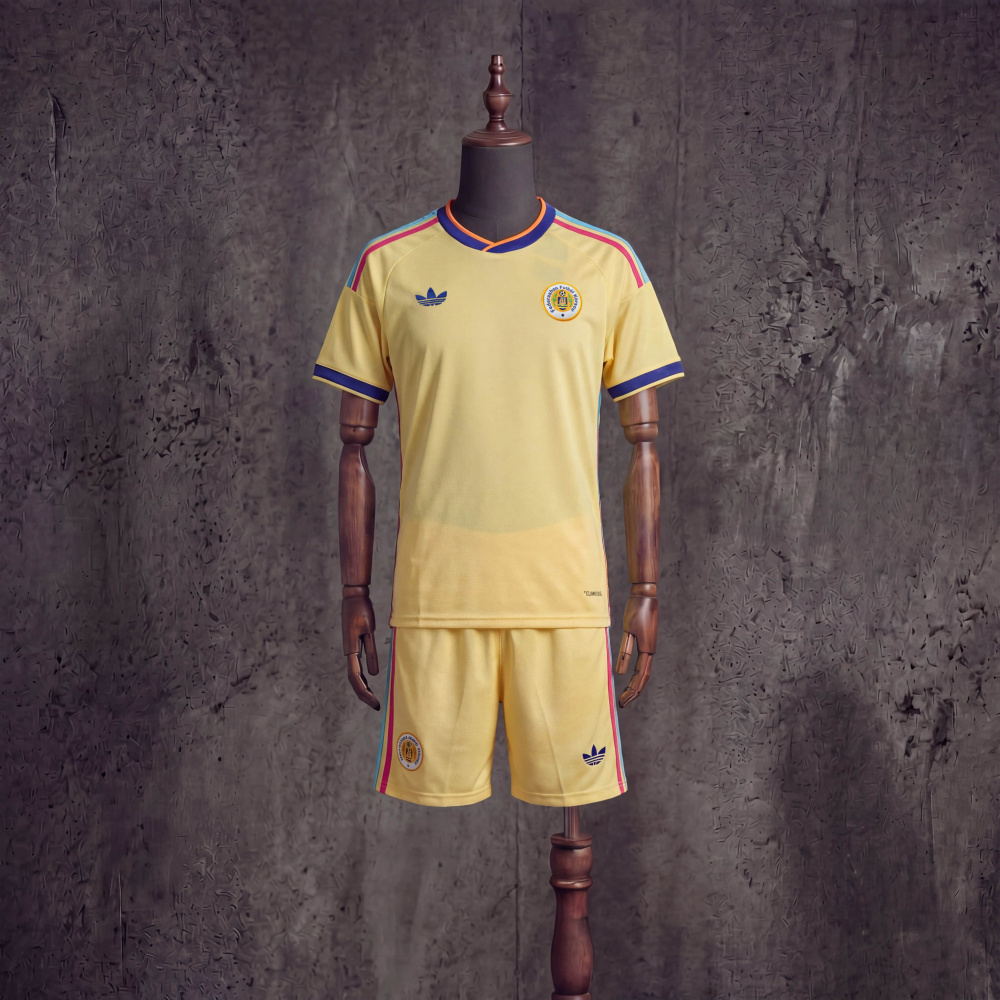 Kids Kit Curacao Away FIFA World Cup 2026 Jersey Size 16-28