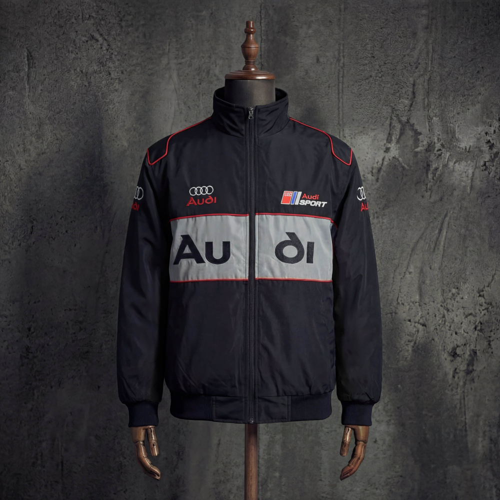 Audi Sport Vintage Racing Jacket Embroidered Bomber