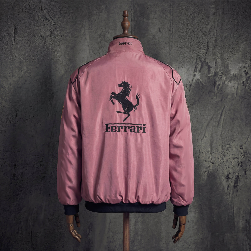 Ferrari Scuderia Puma Shell UPS Pink Vintage F1 Racing Jacket