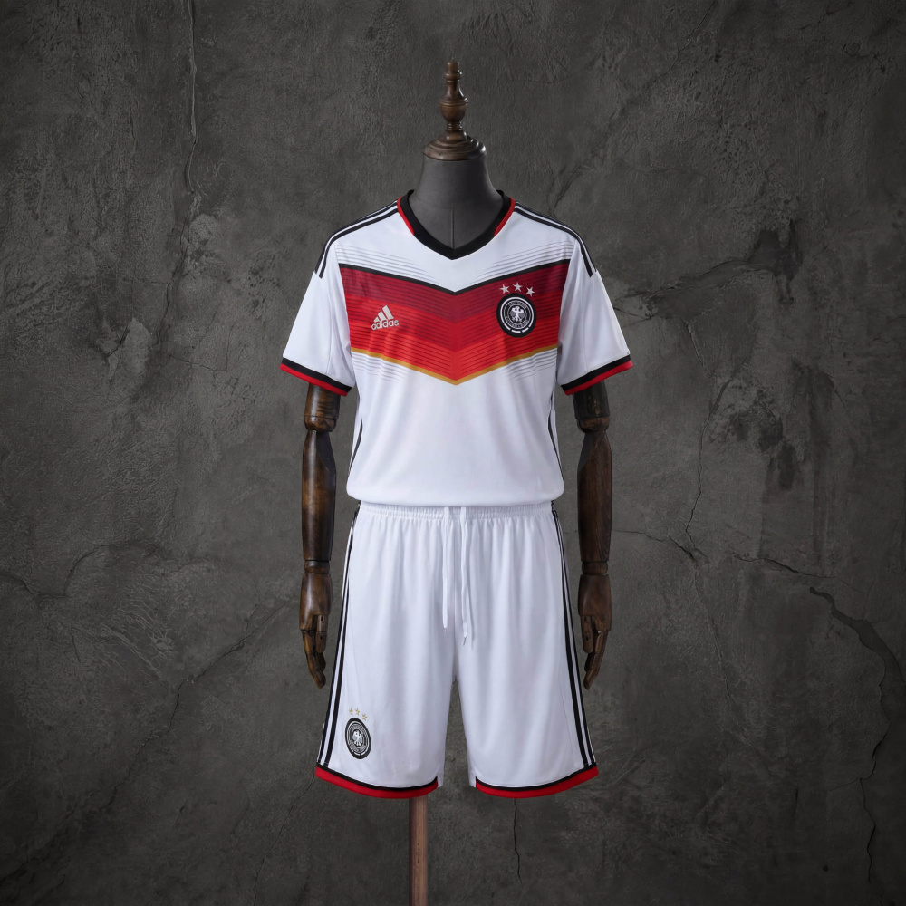 Retro Kids Kit Germany 2014 Home Jersey Size 16-28